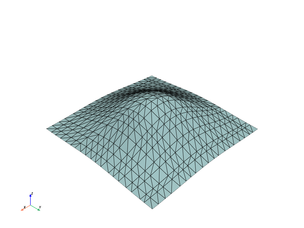 d create tri surface