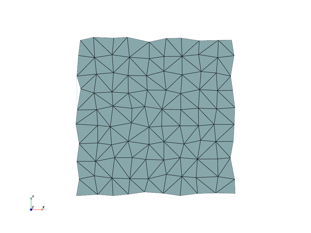 d create tri surface